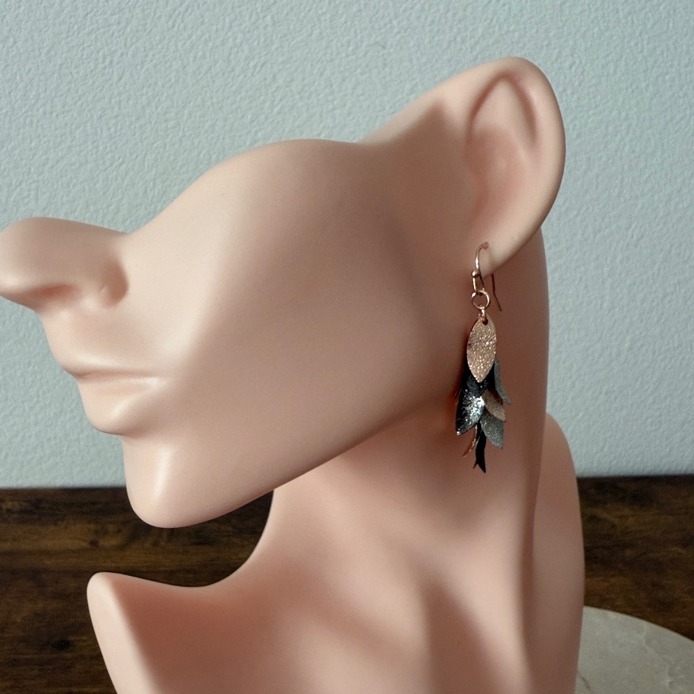 Southwestern Navajo Accent Feather Earrings